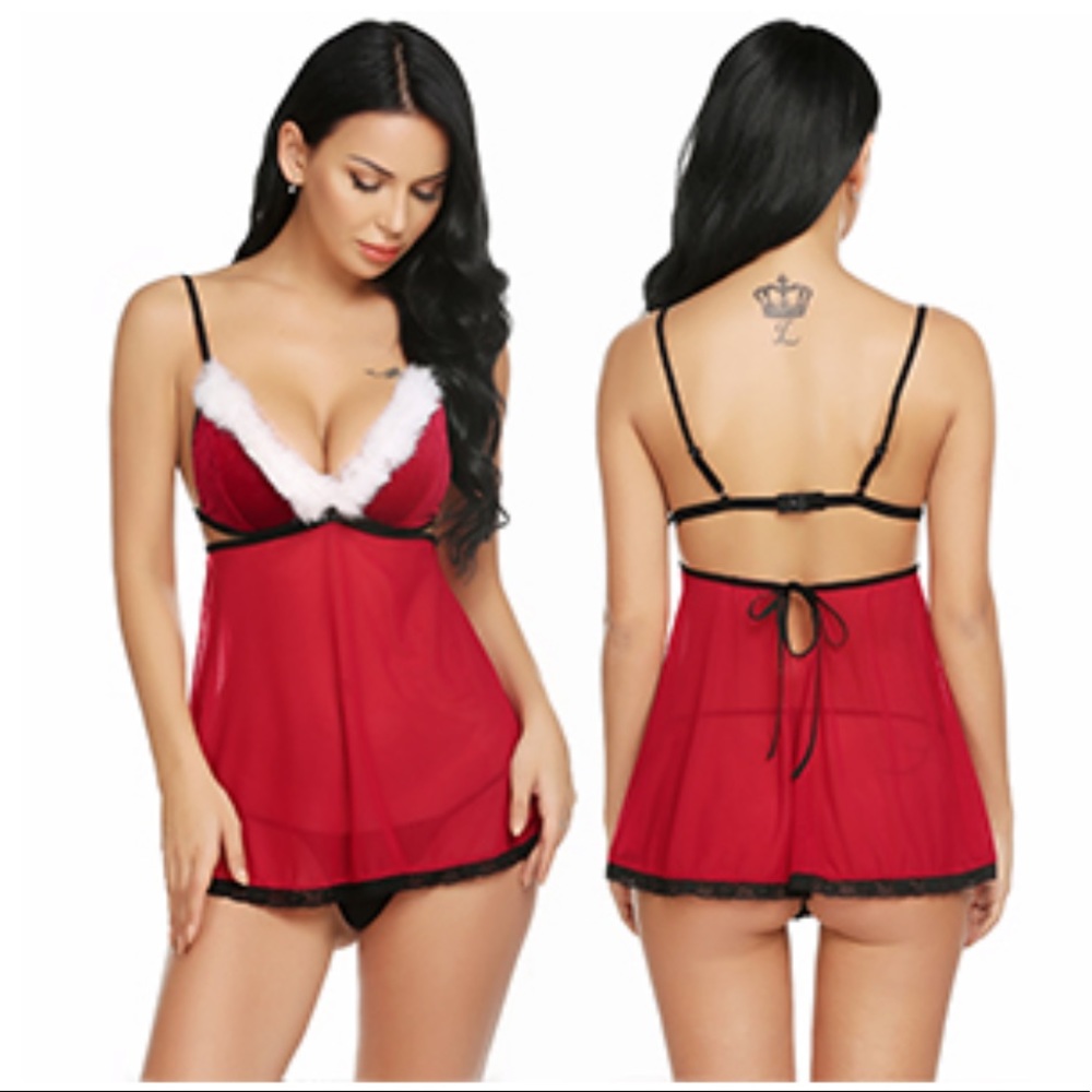 Mrs. Clause Lingerie Set